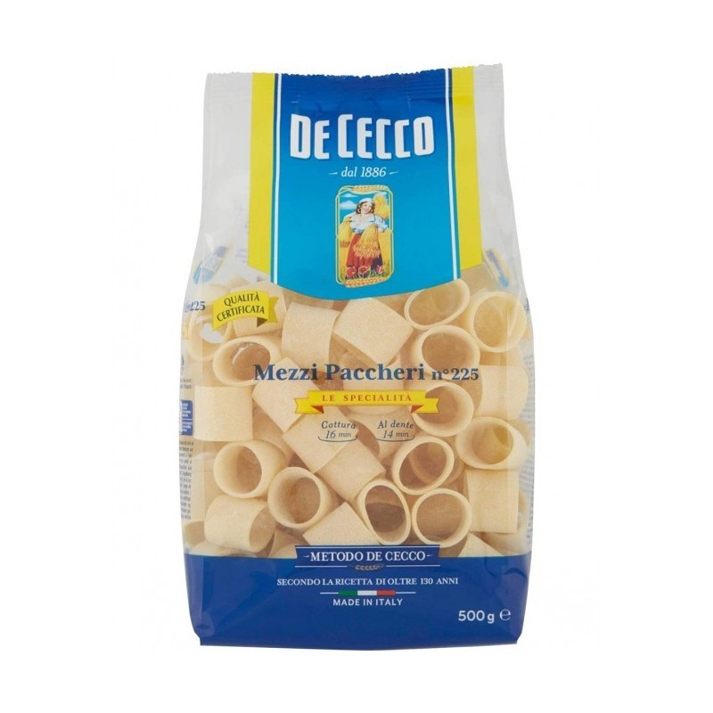 DE CECCO MEZZ PACCHERI 225 GR 500