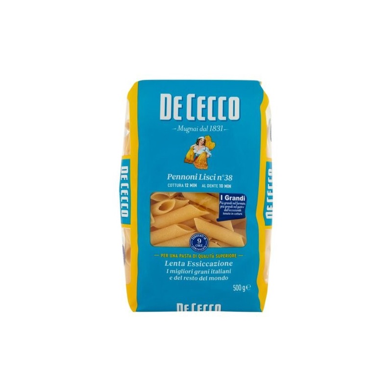 DE CECCO PASTA 500 PENNONI LISCI