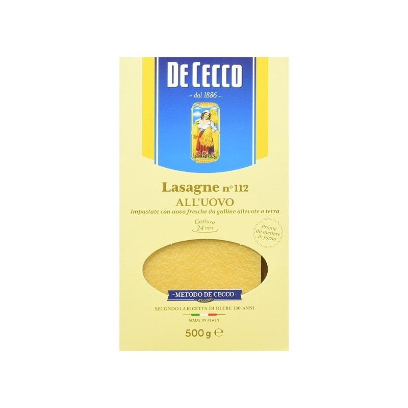 DE CECCO LASAGNE UOVO 500 G