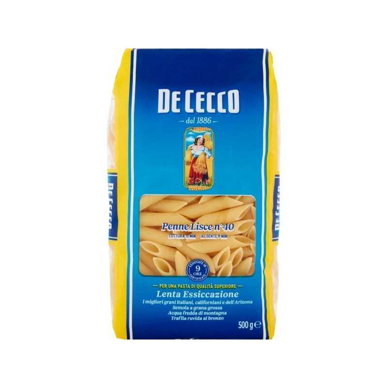 DE CECCO GR 500 PENNE LISCE N 40