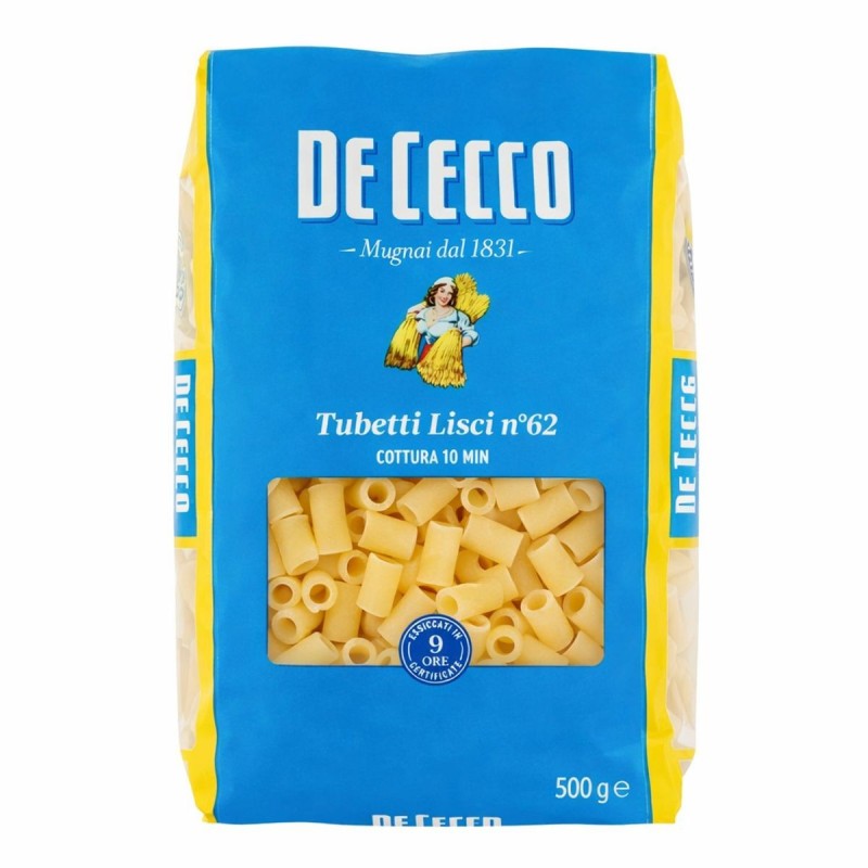 DE CECCO GR 500 MEZZI TUBETTI LISCI