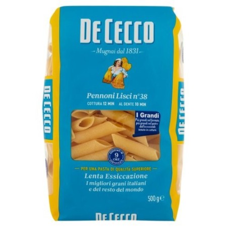 DE CECCO PASTA 500 PENNONI LISCI