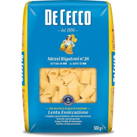 DE CECCO PASTA 500 MEZZI RIGATONI