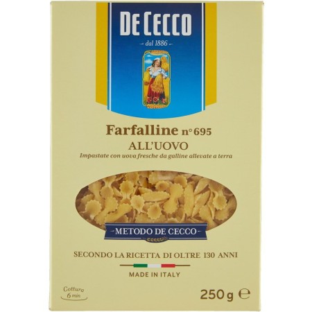 DE CECCO FARFALLINE ALL`UOVO GR 250