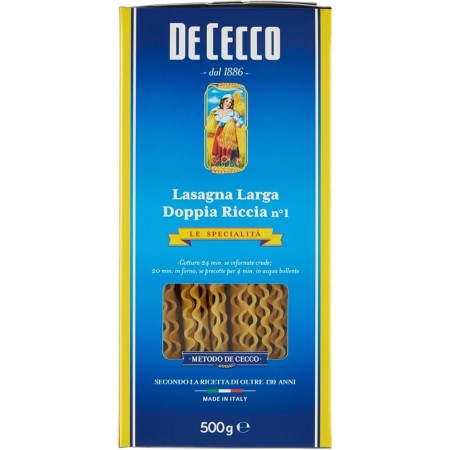 DE CECCO LASAGNA LARGA RICCIA 500GR