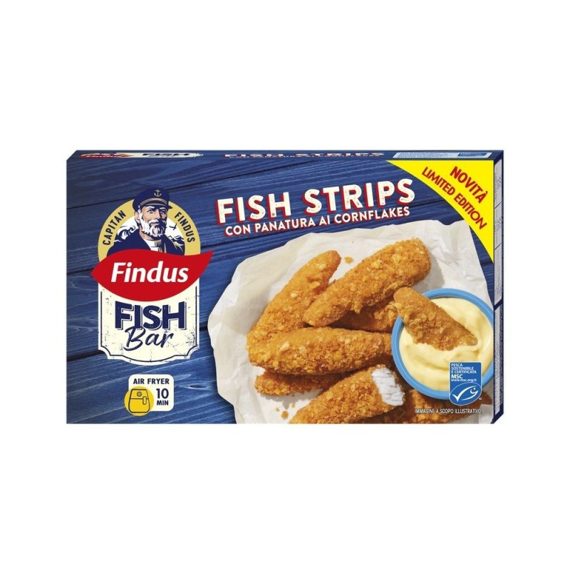 FINDUS FISH STRIPS C CORNFLAKES GR256