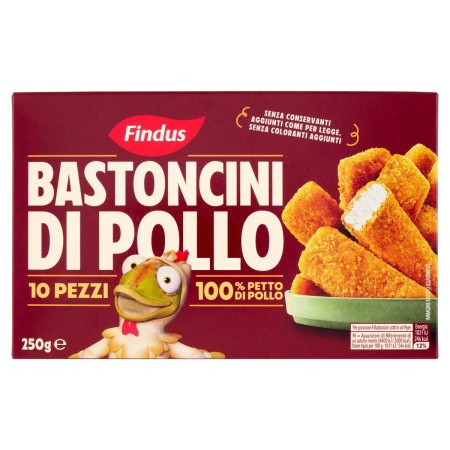 BASTONC FINDUS POLLO 10PZ 250G