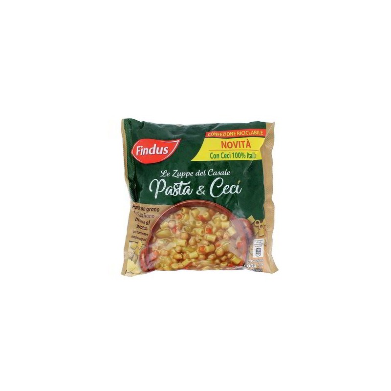 FINDUS ZUPPA PASTA E CECI 500G