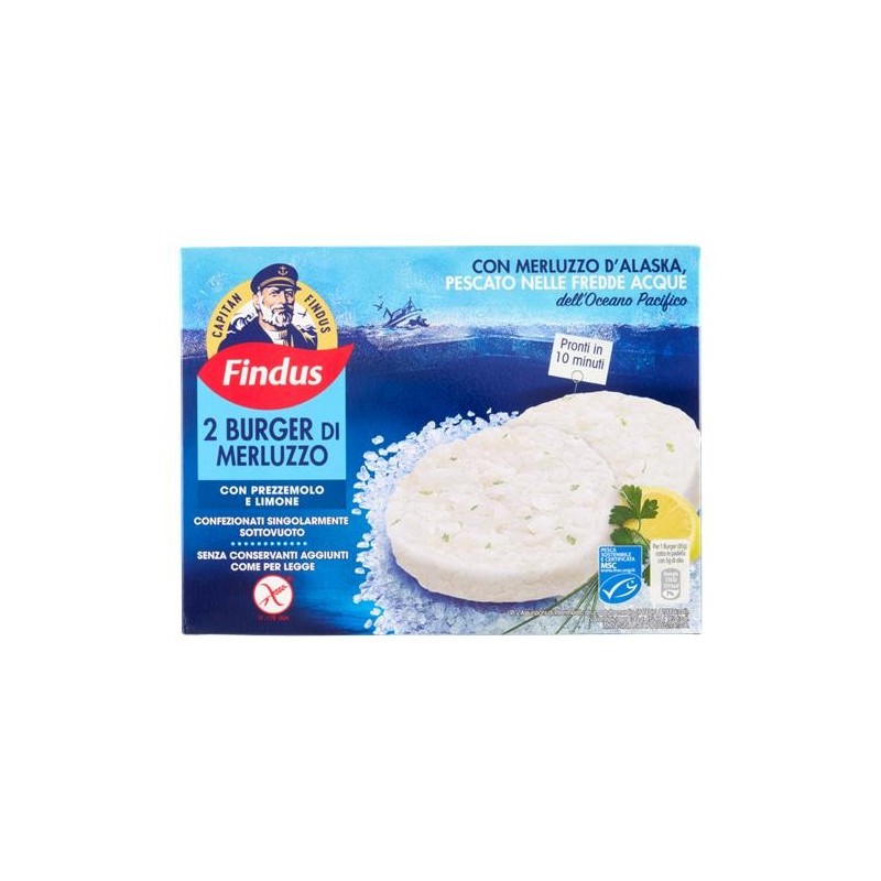 FINDUS BURGER MERLUZZO GR170 PREZZ LIMON