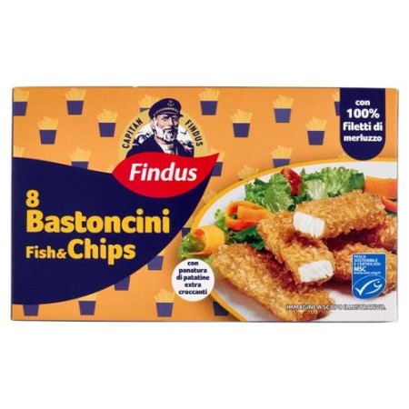 FINDUS BASTONC  FISH E CHIP S GR 224