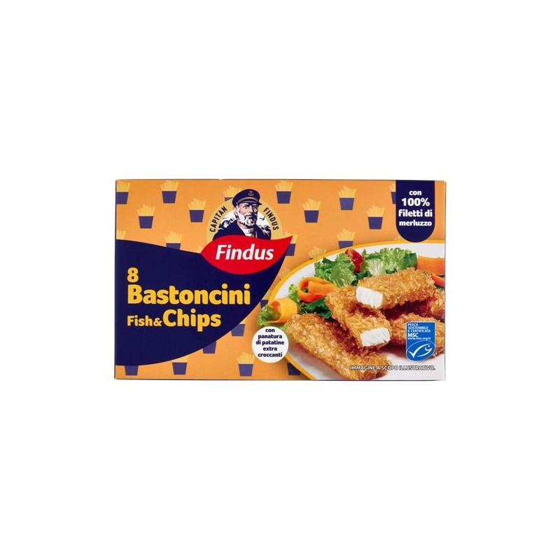 FINDUS BASTONC  FISH E CHIP S GR 224