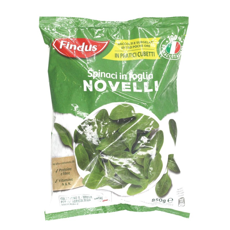 FINDUS SPINACI NOVELLI FOGLIA 850GR