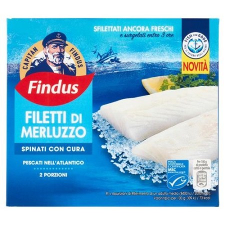 FINDUS MERLUZZO FILETTI PORZ GR 200