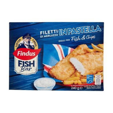 FINDUS FIORI MERLUZZO PASTELLA 240G