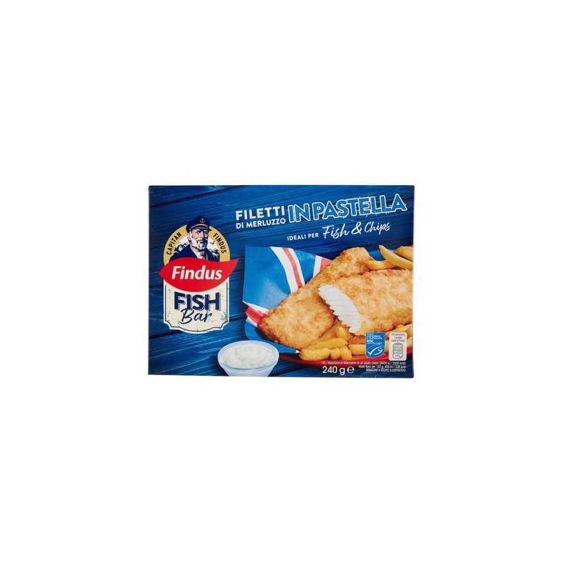 FINDUS FIORI MERLUZZO PASTELLA 240G