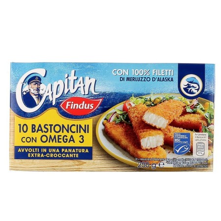 FINDUS BAST  OMEGA3 10PZ 250GR NEW