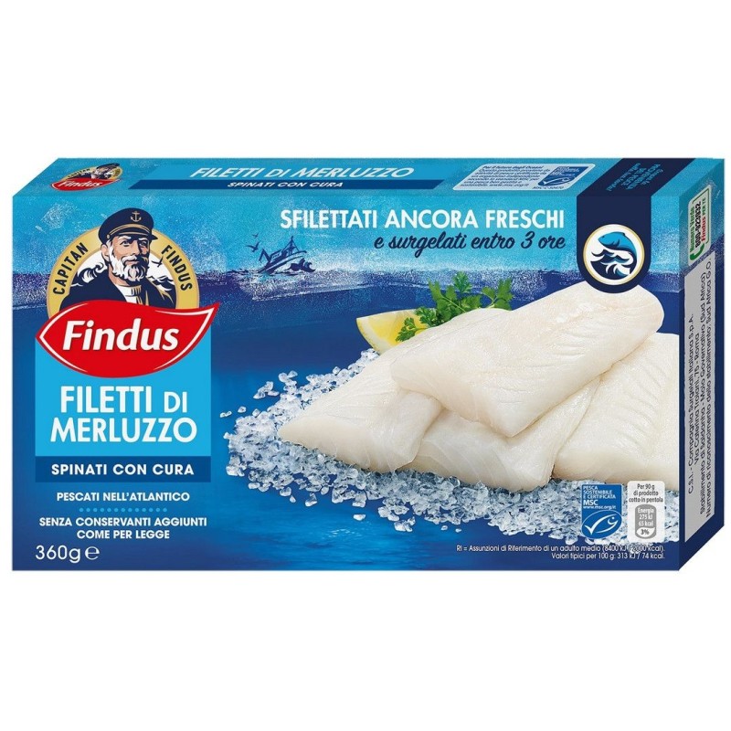 FINDUS FILETTI DI MERLUZZO GR 360