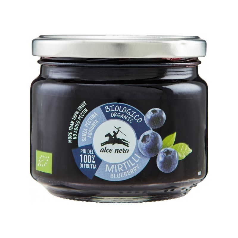 MARMELLATA ALCE NERO MIRTILLI GR 270