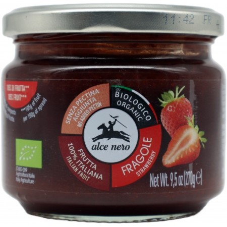 MARMELLATA ALCE NERO FRAGOLA GR 270
