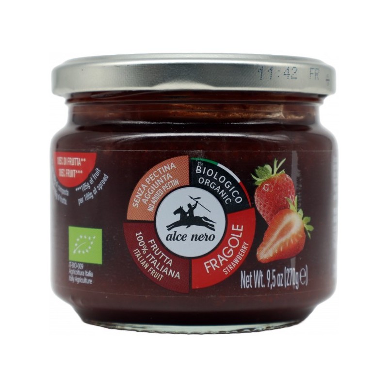 MARMELLATA ALCE NERO FRAGOLA GR 270
