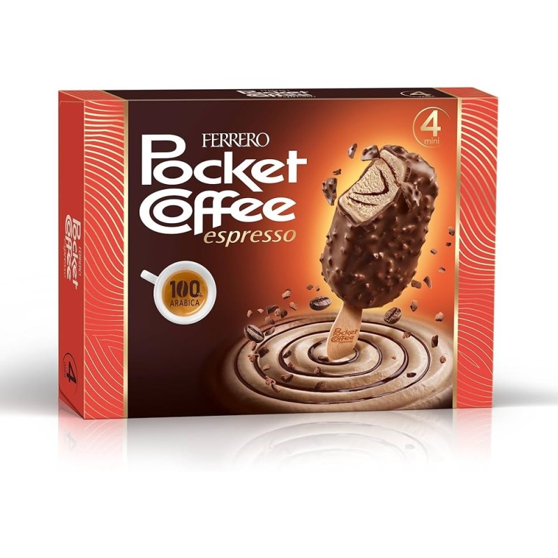 FERRERO POCKET COFFEE GELATO X 4