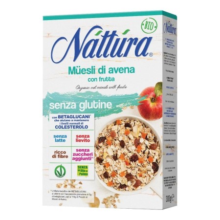 NATTURA MUESLI AVENA INTEGRALE C/FRUTTA GR.300