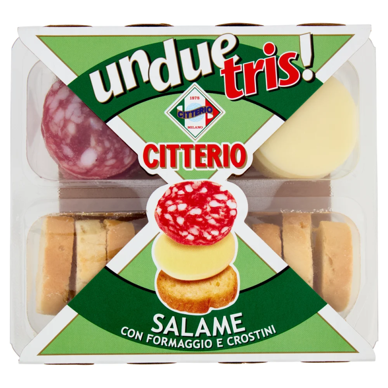 CITTERIO UN DUE TRIS SALAME CON FORNAGGIO E CROSTINI 100gr
