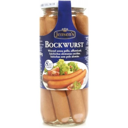 BOCKWURST JENSEN`S WURSTEL GR. 1030 / 8 PEZZI