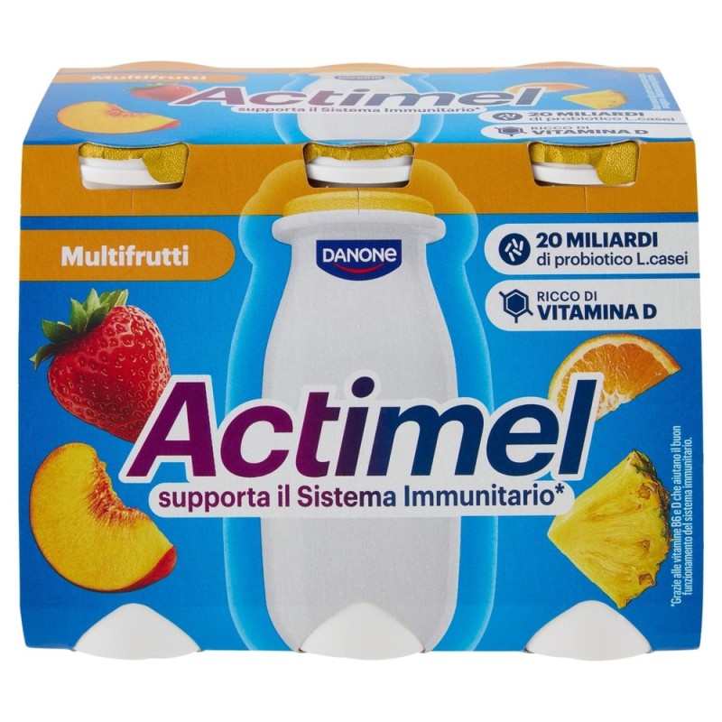 DAN ACTIMEL 6X100GR  MULTIFRUTTA