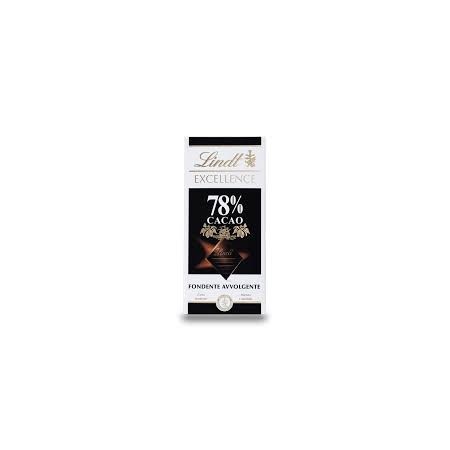 LINDT TAVOLETTA CIOCCOLATO FONDENTE AVVOLGENTE EXCELLENCE 78%  100GR