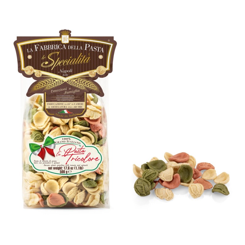ORECCHIETTE TRICOLORE FABBRICA GR.500