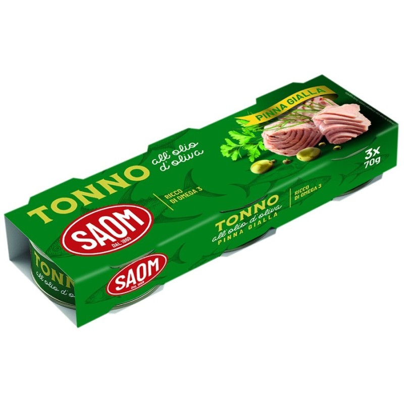 SAOM TONNO ALL’OLIO D’OLIVA GR70X3