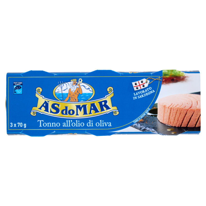 TONNO ASDOMAR OLIO OLIVA 3X70 GR.
