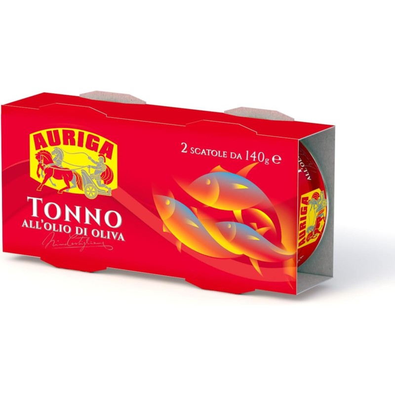 TONNO AURIGA OLIO GR 140 X 2