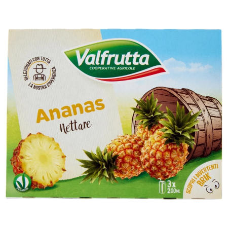 ANANAS 3 X 200 ML VALFRUTTA