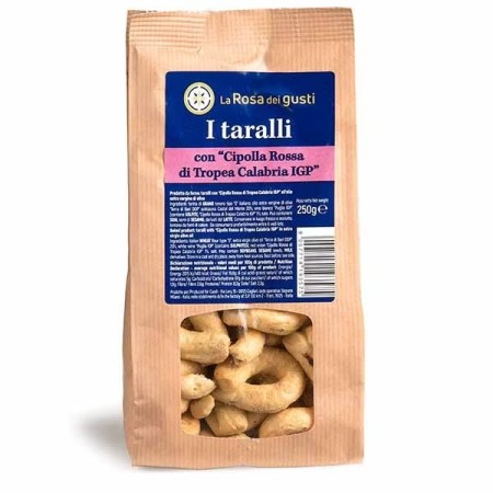 TARALLI con CIPOLLA ROSSA DI TROPEA CALABRIA IGP “LA ROSA DEI GUSTI” 250G