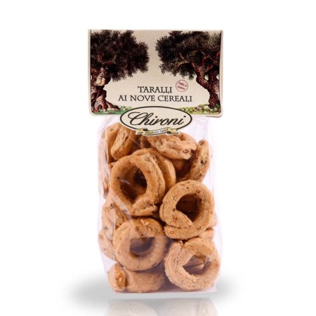 TARALLI ai 9 CEREALI “CHIRONI” GR.200