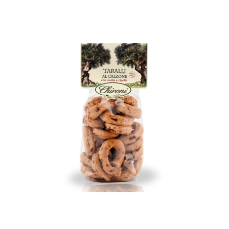 TARALLI al CALZONE con uvetta e cipolla “CHIRONI” GR.200