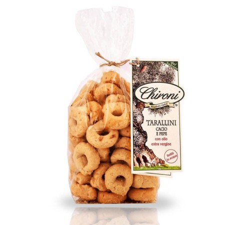 TARALLI CACIO E PEPE “CHIRONI” GR.250