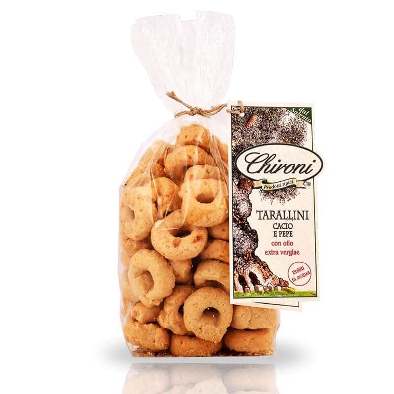 TARALLI CACIO E PEPE “CHIRONI” GR.250