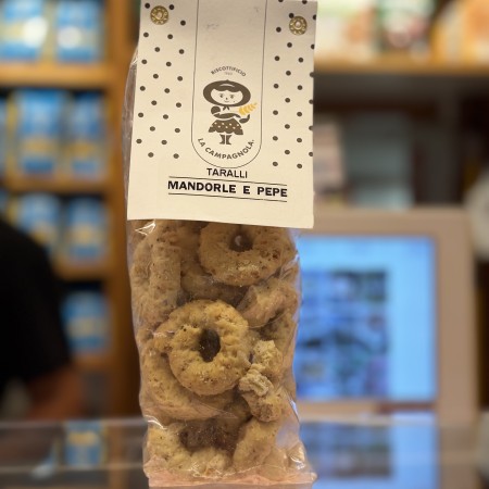 TARALLI MANDORLE E PEPE “LA CAMPAGNOLA” GR.250