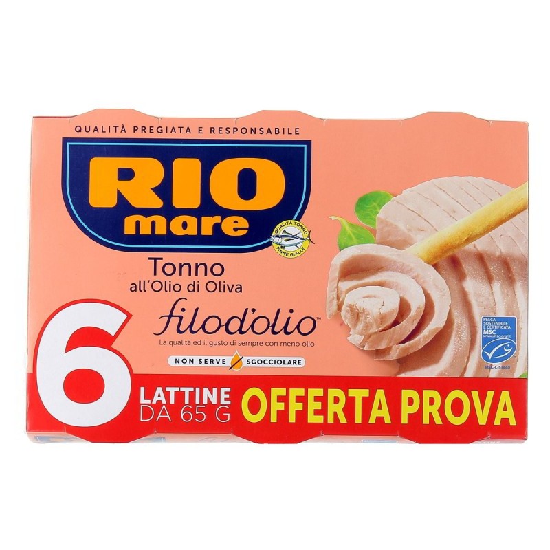 RIO MARE TONNO FILO D OLIO GR 65 X 6
