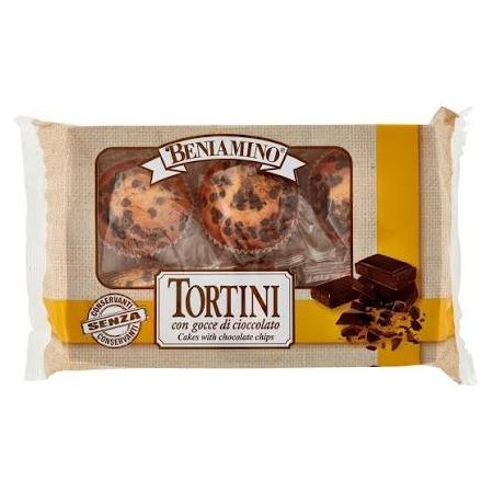 Beniamino Tortino Merendine Gocce di Cioccolato 6pz - 200gr