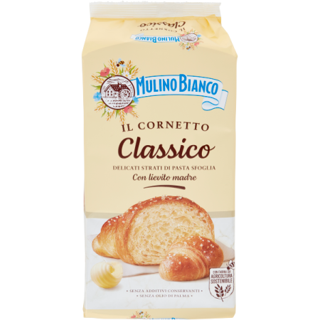 MULINO BIANCO CORNETTI CLASSICI 6 PZ - 240 GR MERENDA BRIOCHE VUOTI