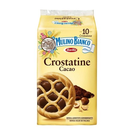 Mulino Bianco Crostatine Cacao 10 Pz 400 gr Frolla con Cioccolato
