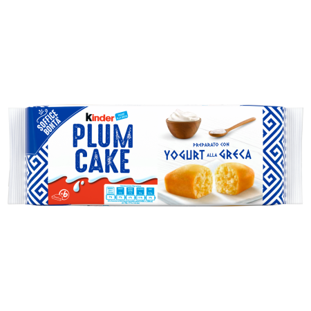 Kinder PLUM CAKE Yogurt Merendine Ferrero Plumcake Yogurt Greca Latte 6pz - 192gr