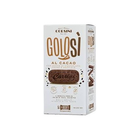 GOLOSI’ “CORSINI” AL CACAO 300 GR (6x3biscotti)