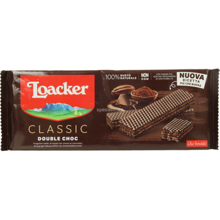 Loacker Wafer Gr 175 Double Choc cioccolato
